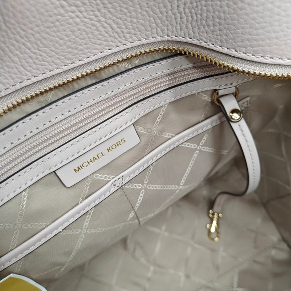 MICHAEL KORS Sinclair East West large studs leather medium tote bag - PINK - Picture 14 of 14